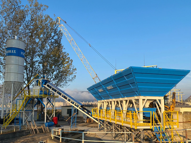 60m³/h Compact Concrete Batching Plant
