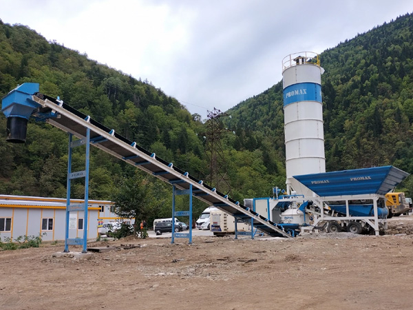 35m³/h Mobile Concrete Batching Plant